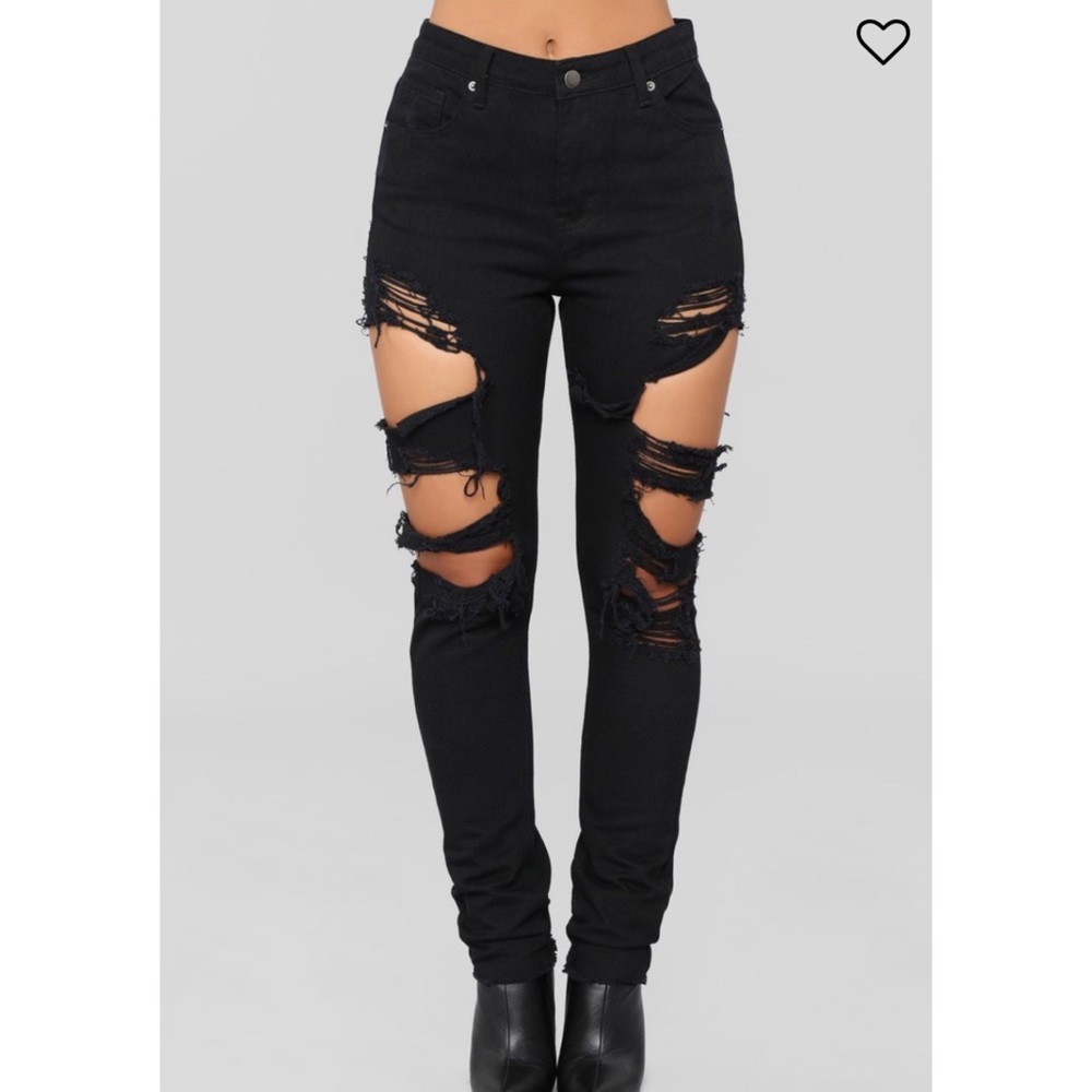 Fashion Nova Take A Bite Out Boyfriend Jeans